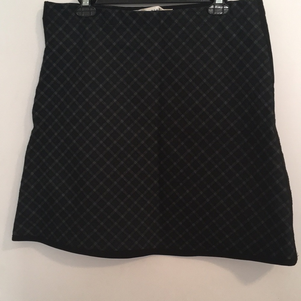 Max Studio Plaid Mini Skirt, L